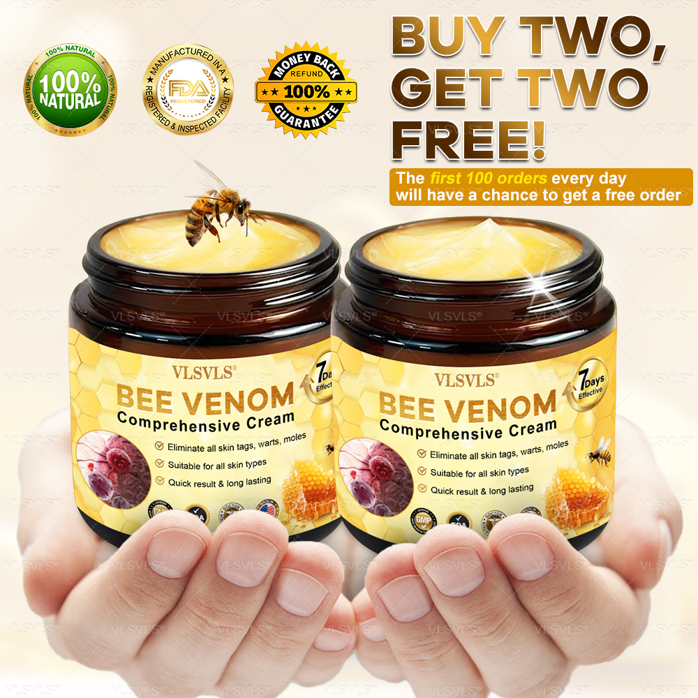 Made and Shipped from USA 🌟🌟VLSVLS® Bee Venom Comprehensive Cream  LAST DAY 80% OFF(Sagging Skin, Fine Lines, Loss of Firmness, Flat Bust, Drooping Hips, and More)